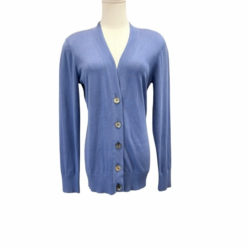 Tory Burch | Simone Cardigan | Periwinkle Blue| Medium